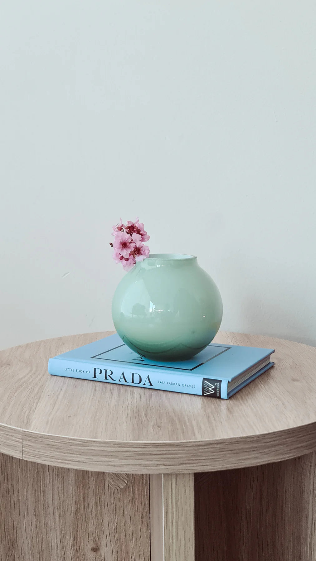 Opal Ball Vase Sage Medium