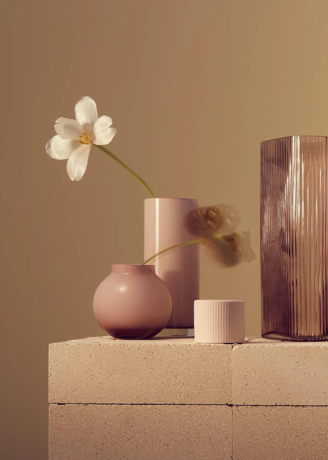 Opal Ball Vase Rose Medium