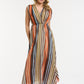 Multic Dress - Orange/Blue/Cream - One Size