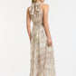 Halter Neck Dress - Cream - One Size