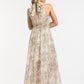 Halter Neck Dress - Cream - One Size