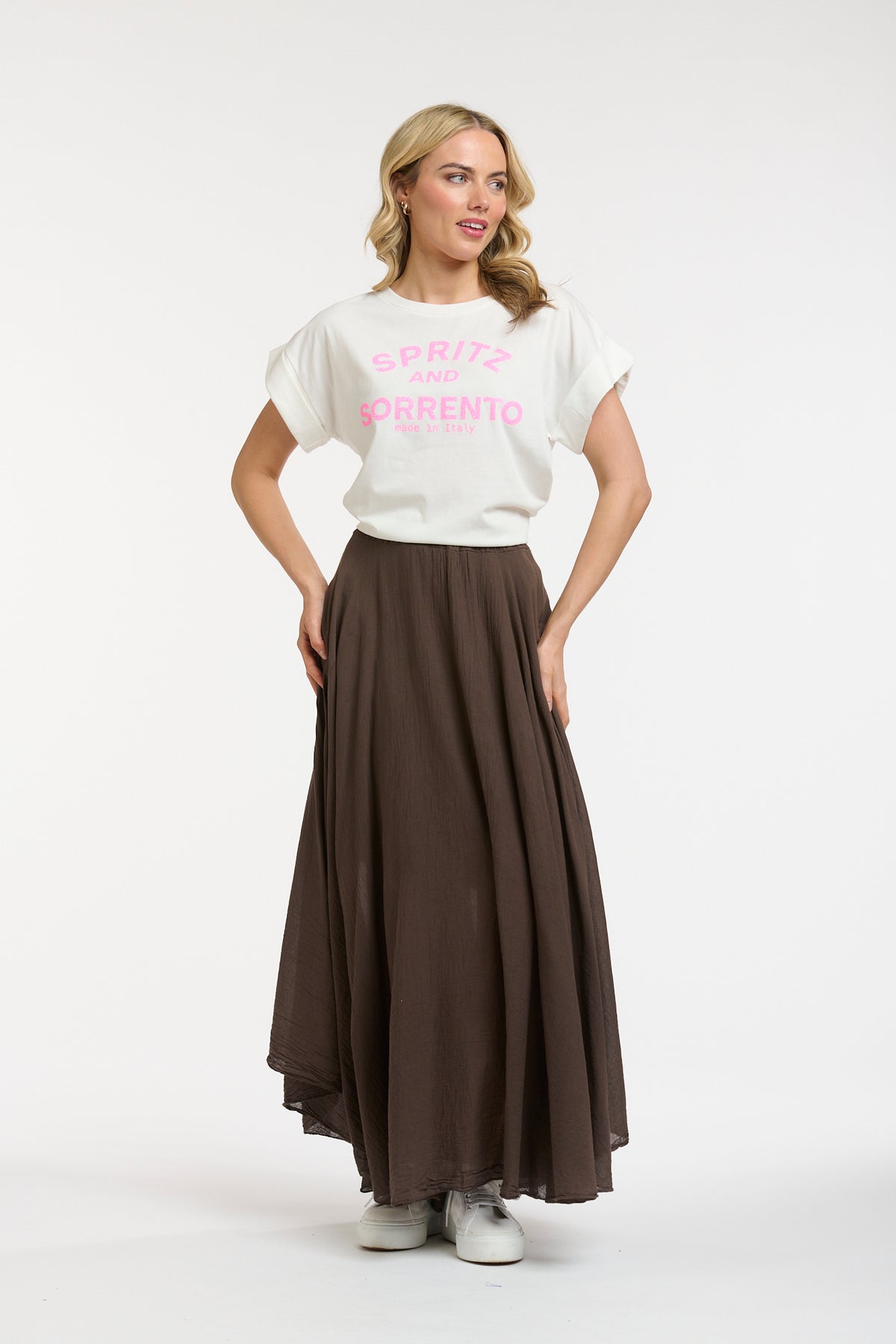 Glitter Aperol Tee - Gold - One Size