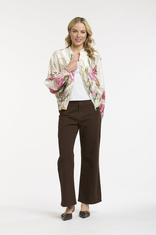 Viscose Bomber - Beige - One Size