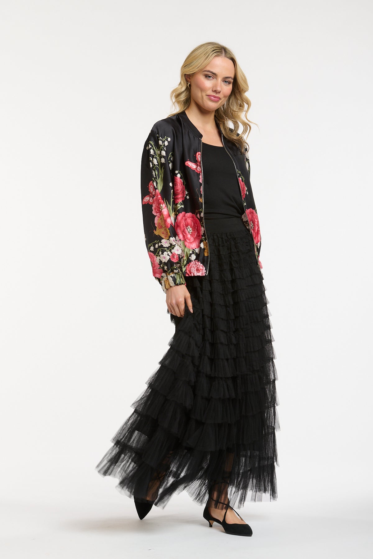 Viscose Bomber - Black - One Size