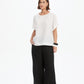Ladder Raglan Sleeve Top - White