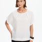Ladder Raglan Sleeve Top - White