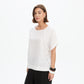 Ladder Raglan Sleeve Top - White