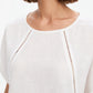 Ladder Raglan Sleeve Top - White