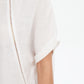 Ladder Raglan Sleeve Top - White