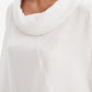 Ladder Hem Cowl Neck Top