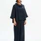 Funnel Neck Boxy Top - Navy
