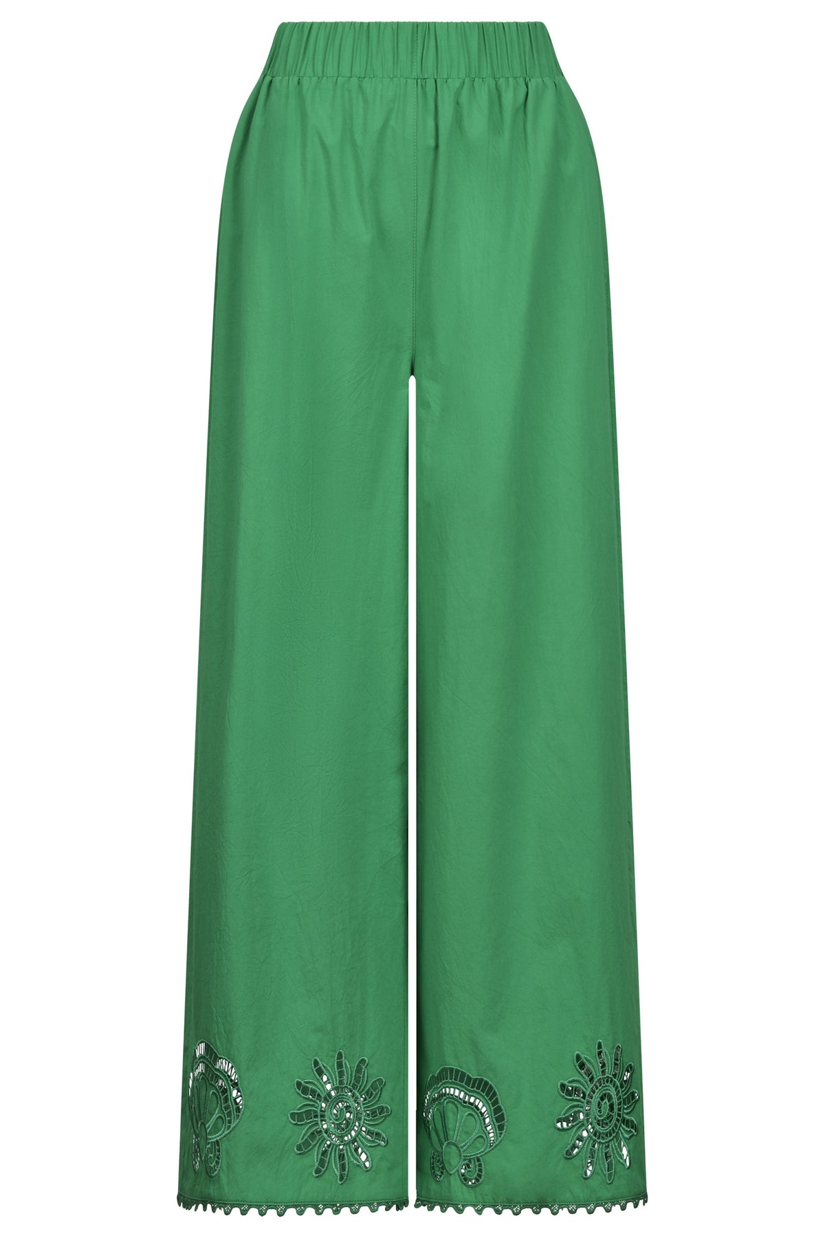 Larissa Broderie Pant - Green