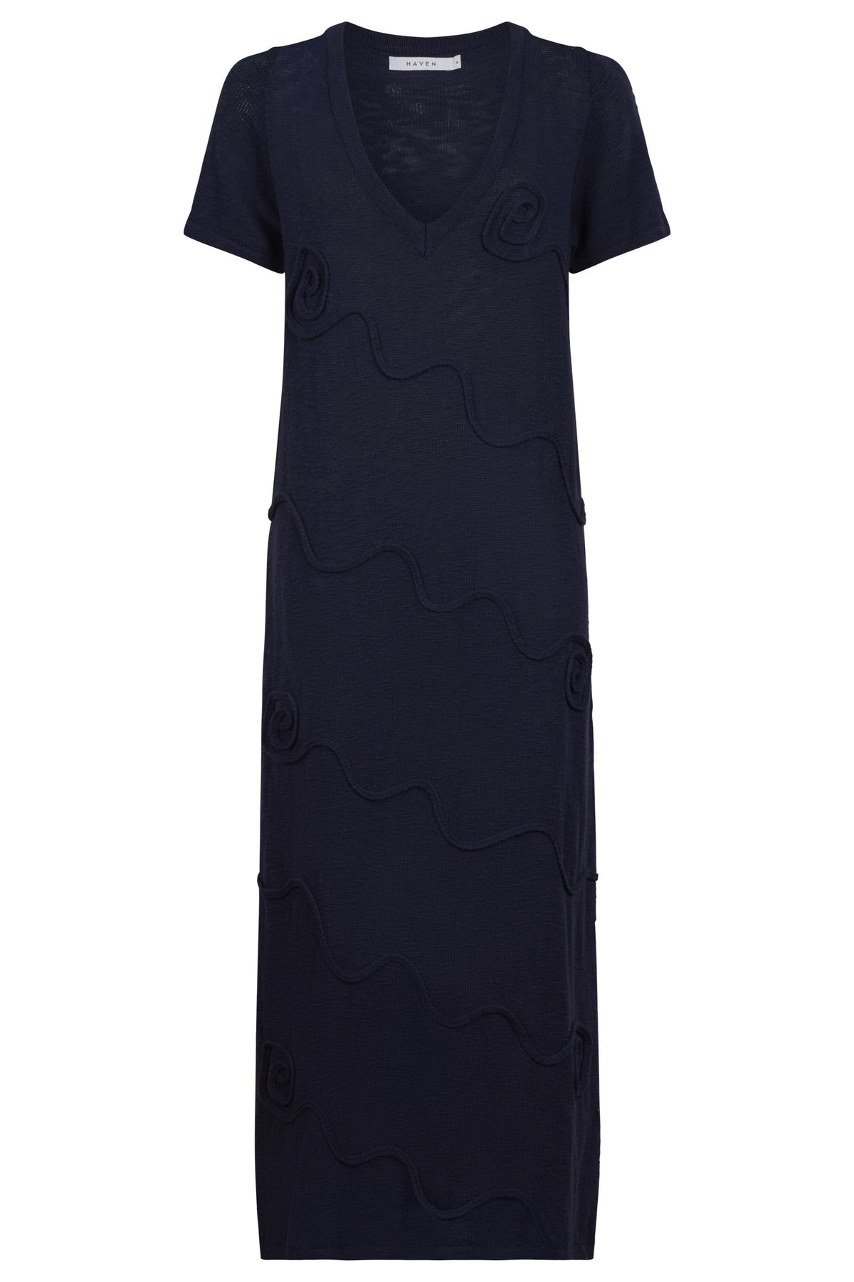 Olympus Applique Dress - Navy