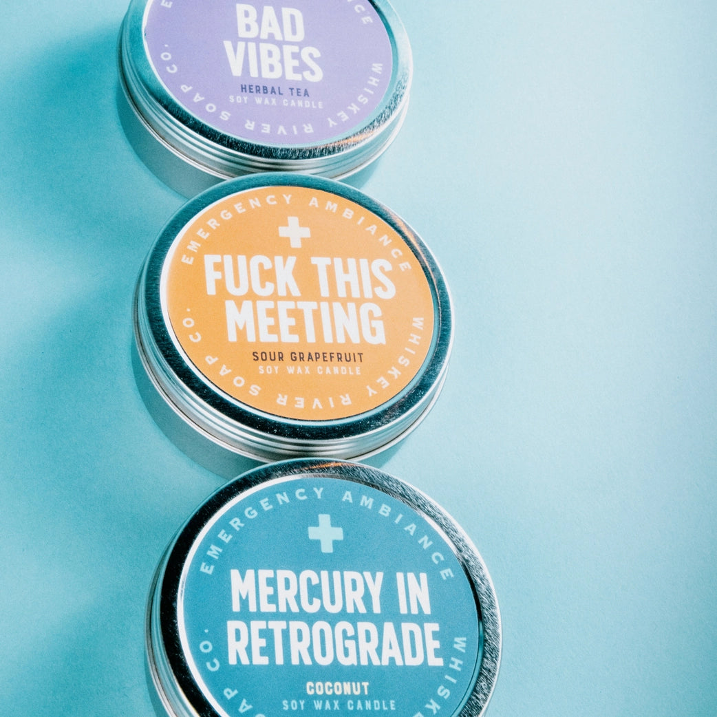 Fuck This Meeting Emergency Ambiance Travel Candle