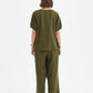 Bishop Sleeve Top - Olive