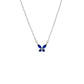 Blue Butterfly Necklace