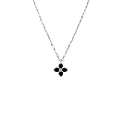 Black Flower Necklace