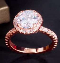 Steph Rose Gold CZ Ring (Size 9)