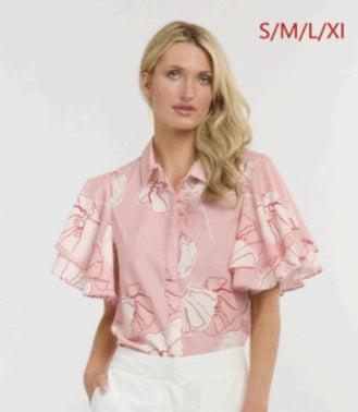 Bloom Shirt - Poppy Print