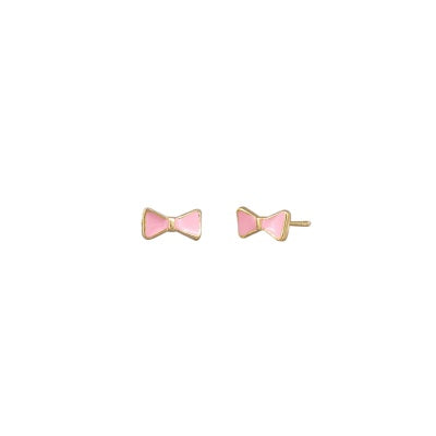 Pink Juliette Bow Stud