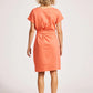 Francia Tie Dress - Coral