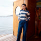 Pallas Stripe Jumper - Navy