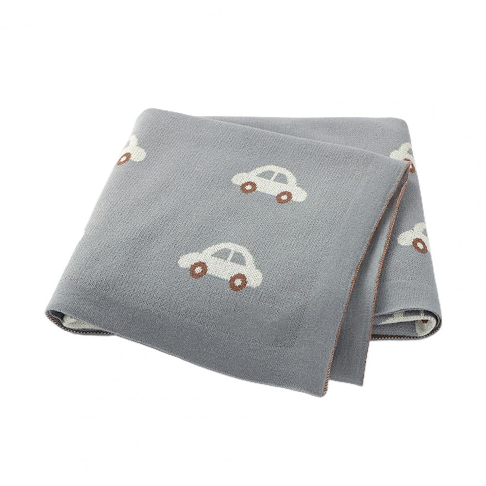 100% Cotton Blanket - Cars - Silver