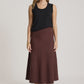 Zala Knit Skirt - Mahogany