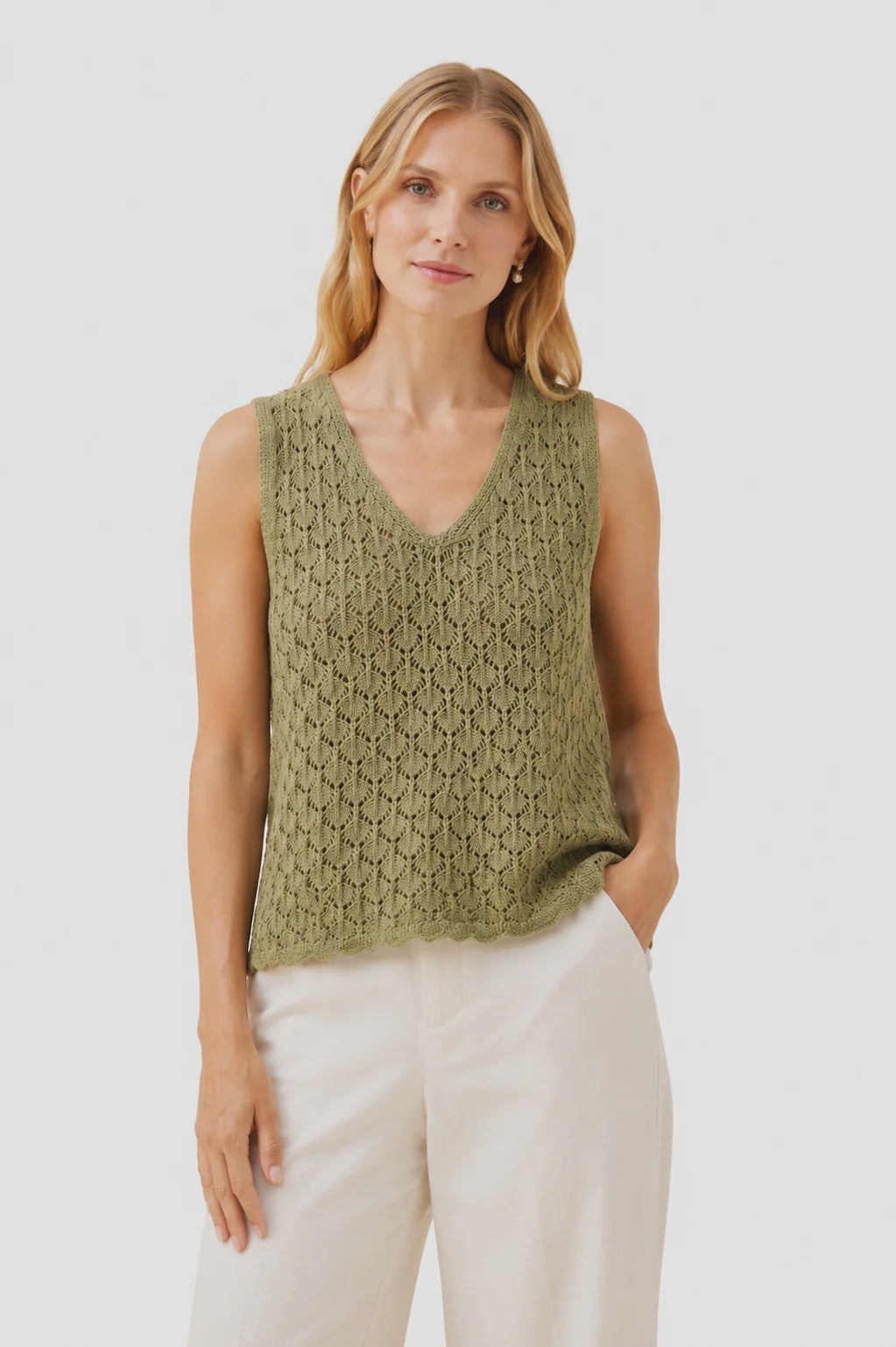 Mia Knit Top - Sage
