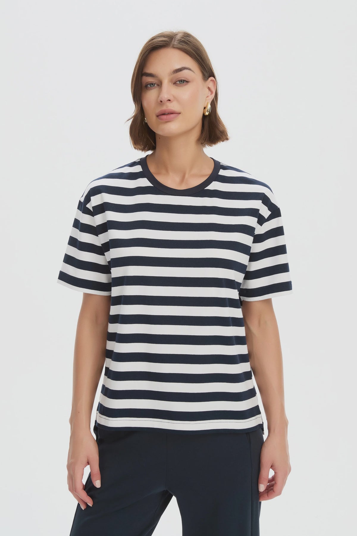 Stripe Boxy Tee