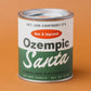 Ozempic Santa Holiday Paint Can Candle