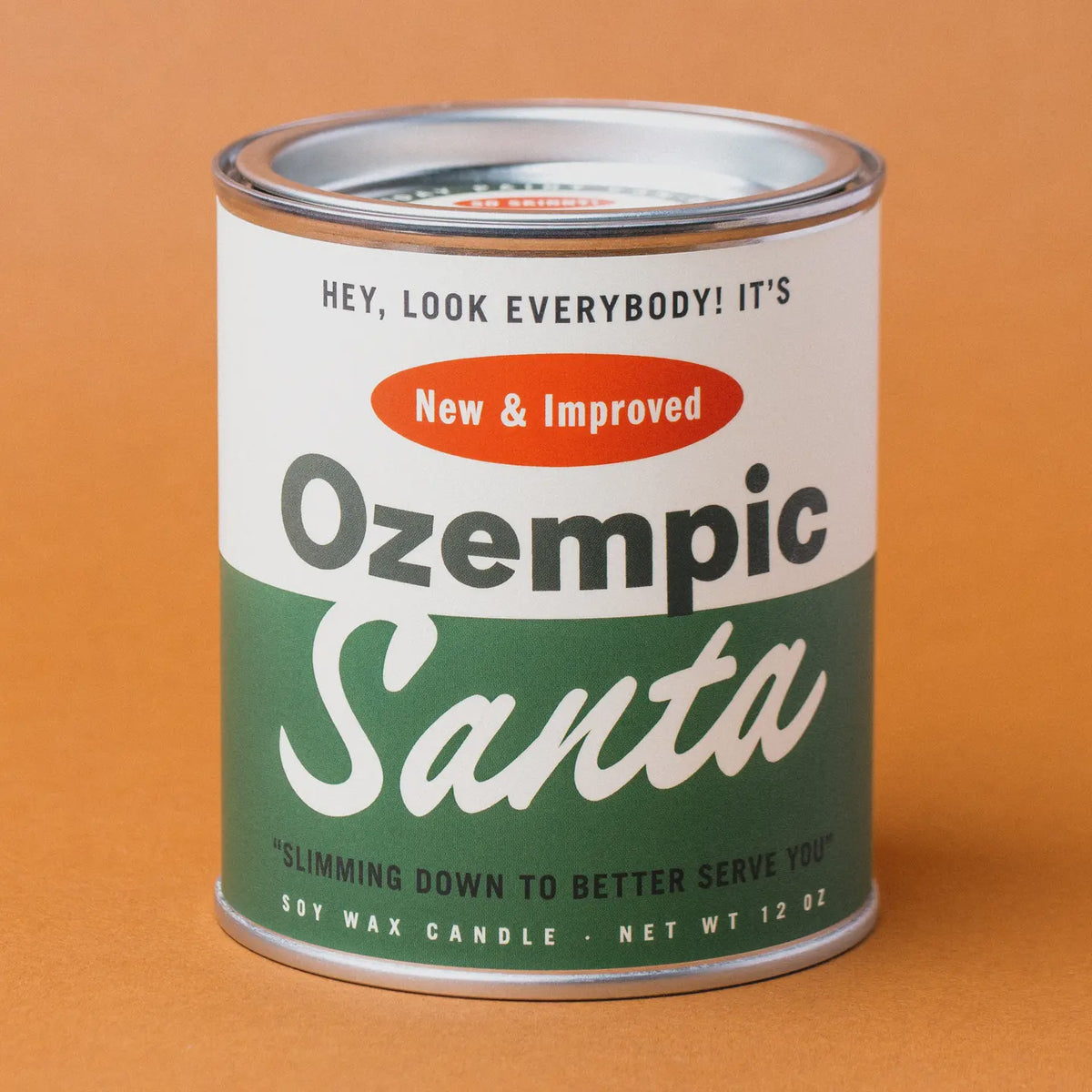 Ozempic Santa Holiday Paint Can Candle