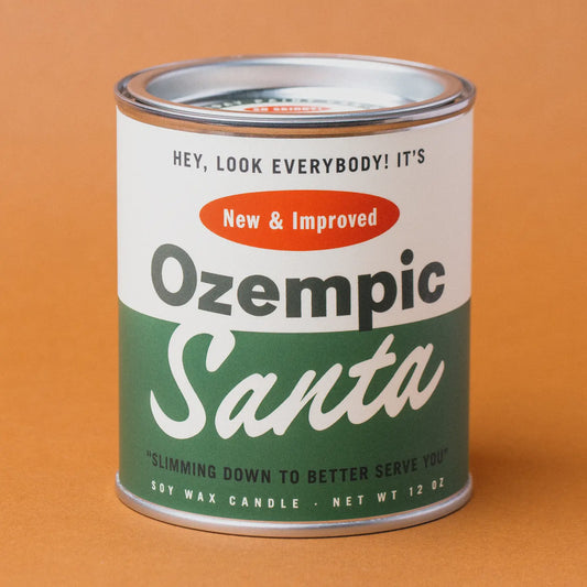 Ozempic Santa Holiday Paint Can Candle