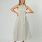 Nyla Dress Khaki Stripe
