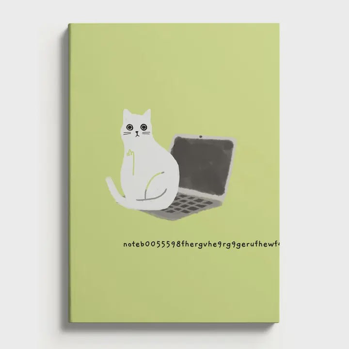Cat on Laptop Notebook