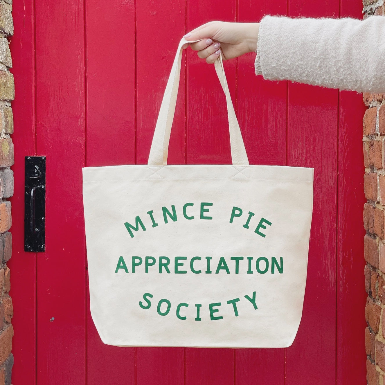 Mince Pie Appreciation Society Tote Bag - Canvas
