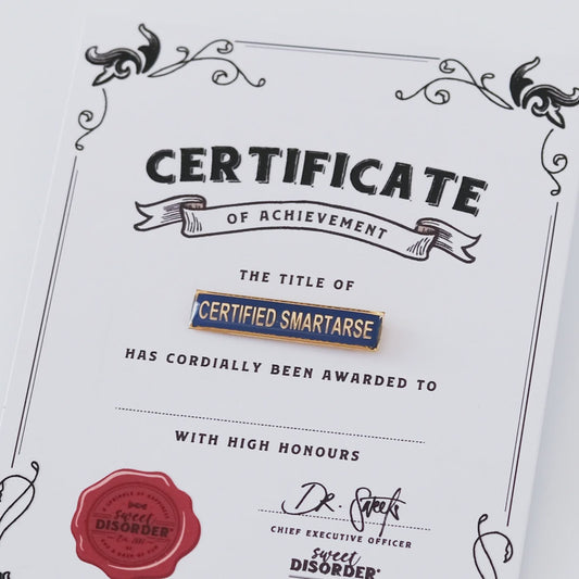 Certified Smart Arse Badge