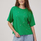 Elba Heart Embellished Tshirt - Green