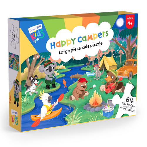 D&D Kids 64pc Jigsaw Puzzle: Happy Campers