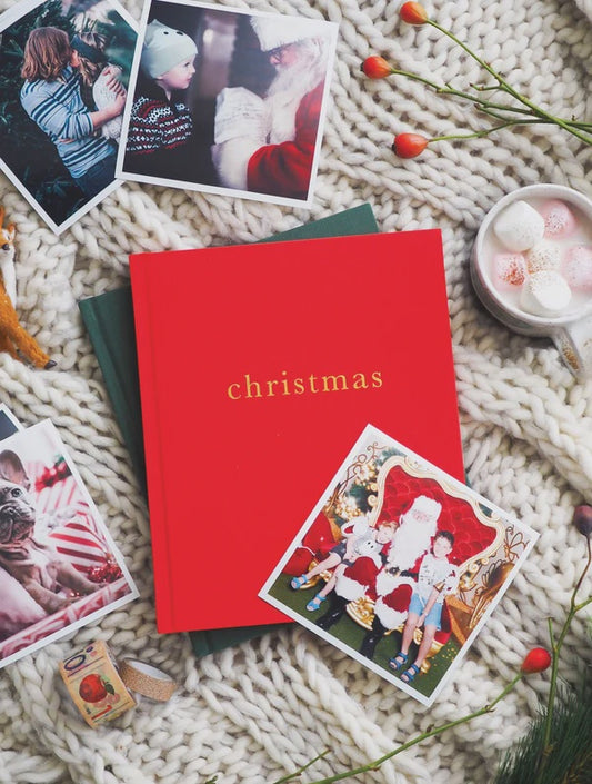 Christmas. Family Christmas Book. Red.