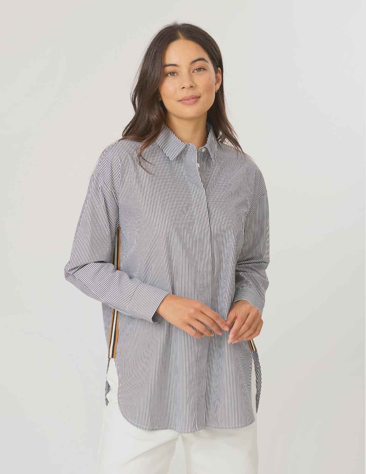 Casino Shirt - Black/White Stripe