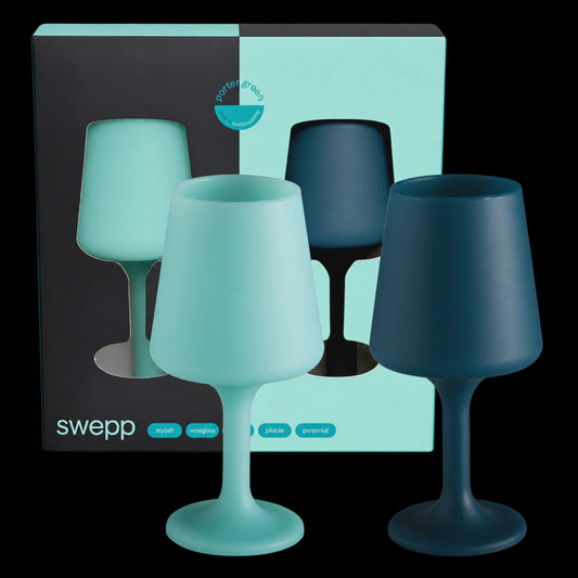 mist + ink | swepp | silicone unbreakable wine glasses