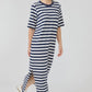 Studio Stripe Tshirt Dress - Indigo