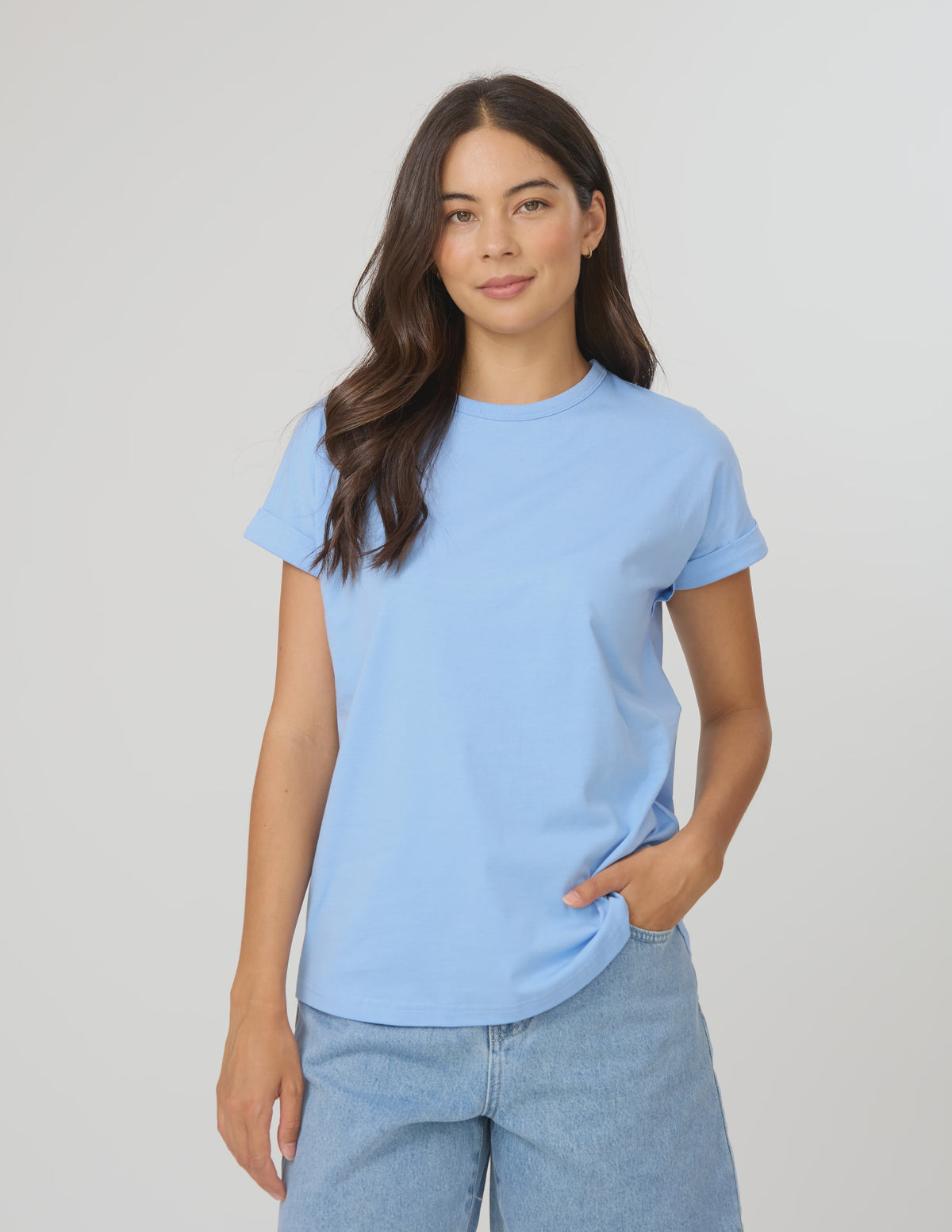 Soho Cuff Tee - Summertime Blues