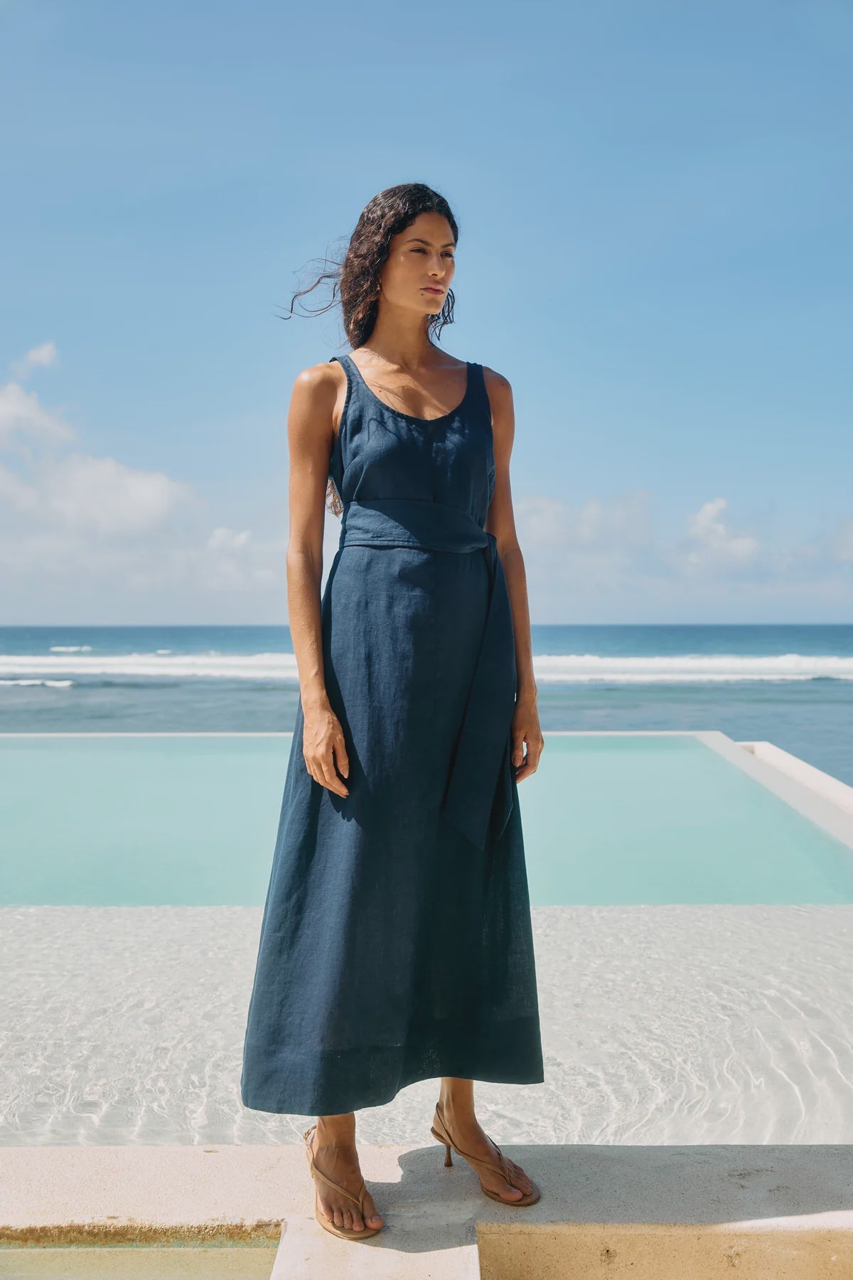 Cove Tank Maxi Dress - Indigo