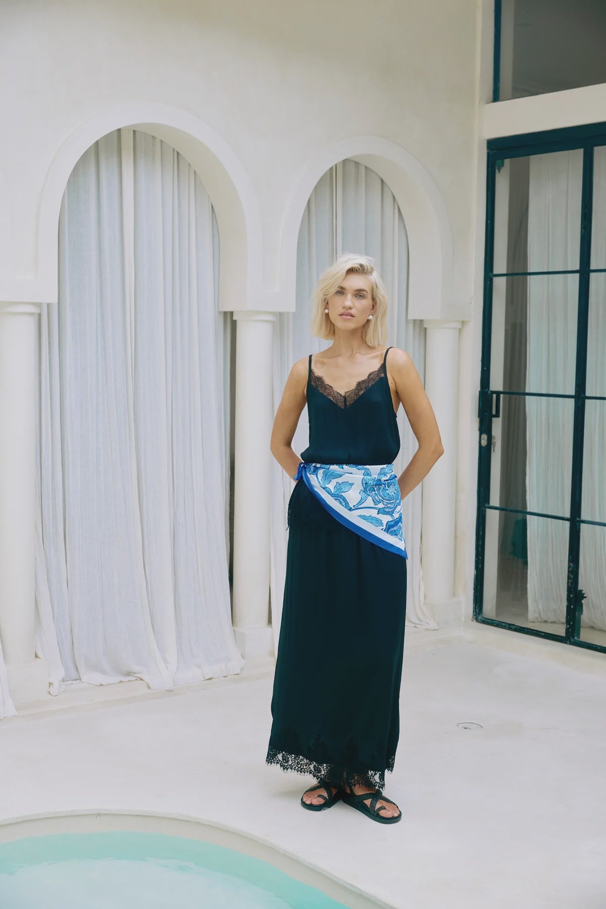 Gaia Scarf - Azure