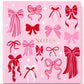 Bow Notepad 260 pages Pink