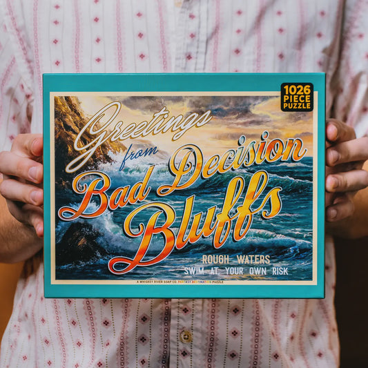 Greetings from Bad Decision Bluffs Puzzle