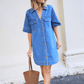 Bonnie Relaxed Shirt Dress - Fresh Indigo