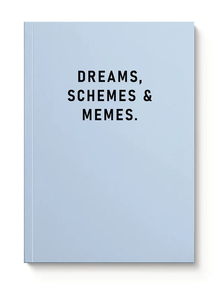 A5 Soft Cover Notebook-Dreams, Schemes & Memes